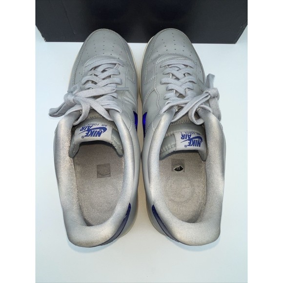 NIKE  AIR FORCE 1 07 LV8 LTHR  Air Force Leather   Gray   AJ9507 002 Men Size 11 - Picture 6 of 10